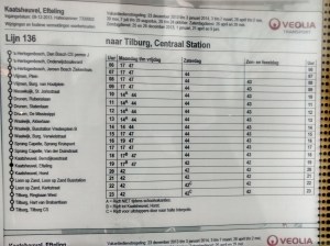 Lots of stops on the 136