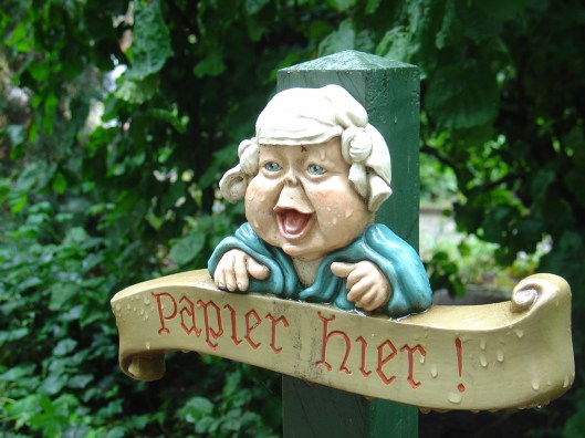 Laaf Litter Bin Sign